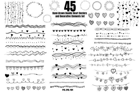 45 Whimsical Heart Doodles