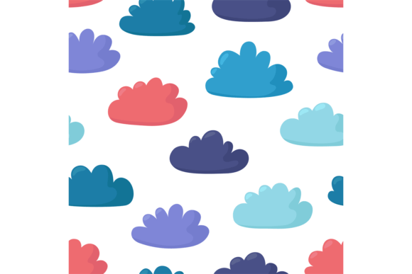 Color Clouds Seamless Pattern: A Vibrant Addition to Digital Design