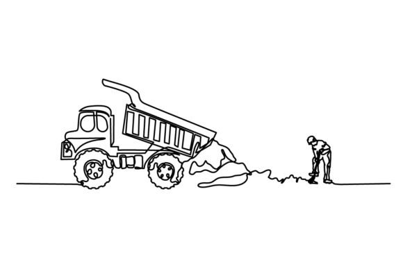 Construction Continuous Line: Bold, Clean, and Versatile