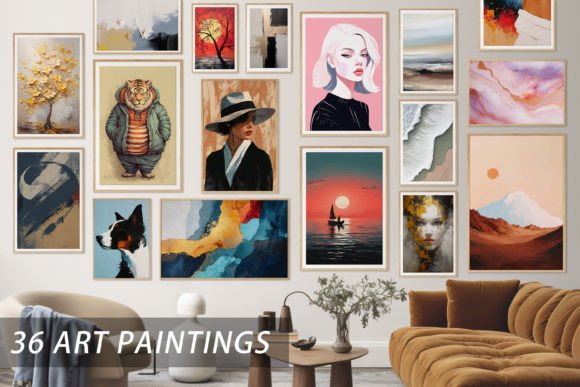 Elevating Brand Identity with High-Resolution Modern Minimalist Abstract Art Illustrations