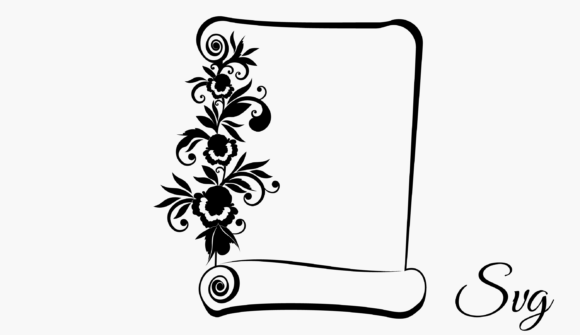 Floral Scrol: A Timeless Addition to Your Design Projects