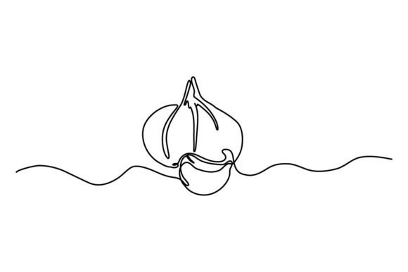 Garlic One Continuous Line: A Symbol of Simplicity and Purpose