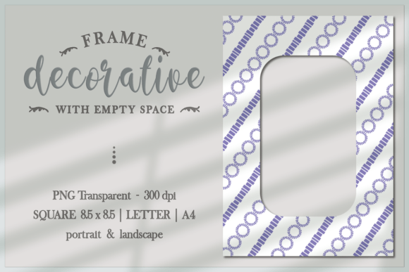 Geometric Motif - FRAME PNG