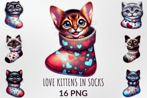 Love Kittens in Socks Sublimation Bundle: A Cuteness-Fueled Creative Resource