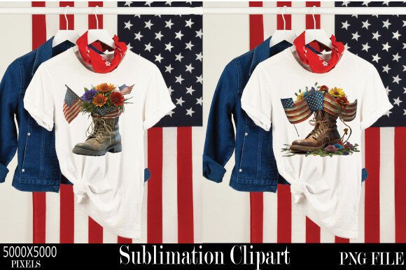 Memorial Day Watercolor Clipart 9: A Versatile Design for Creative Expression