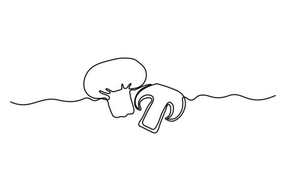 Mushroom One Continuous Line: A Strategic Design for Clarity and Creativity