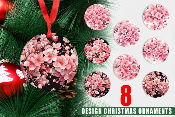 Ornament Cherry Blossom Pattern
