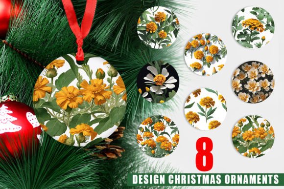 Ornament Marigolds Pattern