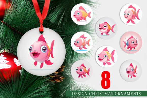 Ornament Pink Fish Valentine: A Unique Addition to Your Holiday Decor