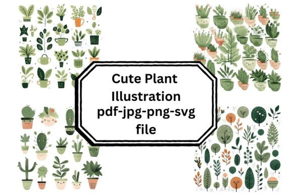 The Whimsical World of Cute Plant Illustrations