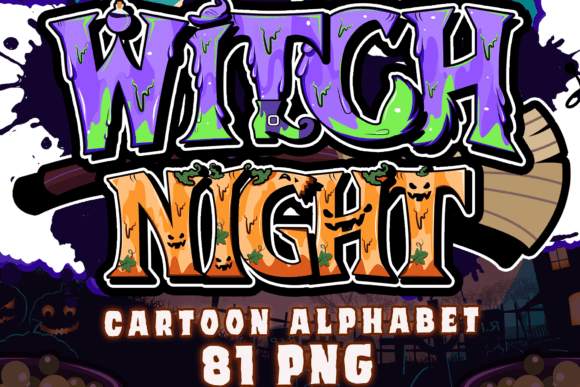 Witch Night Cartoon Alphabet, 81 PNG: A Strategic Tool for Creative and Business Success